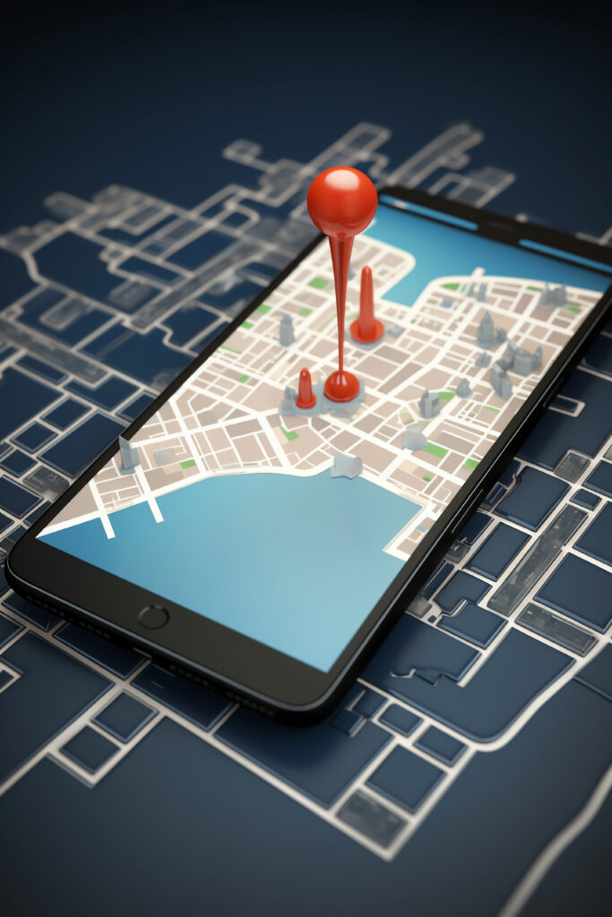 Illustration of Instagram map feature on a smartphone with security lock icon, highlighting location privacy risks and the need for background verification services in India.