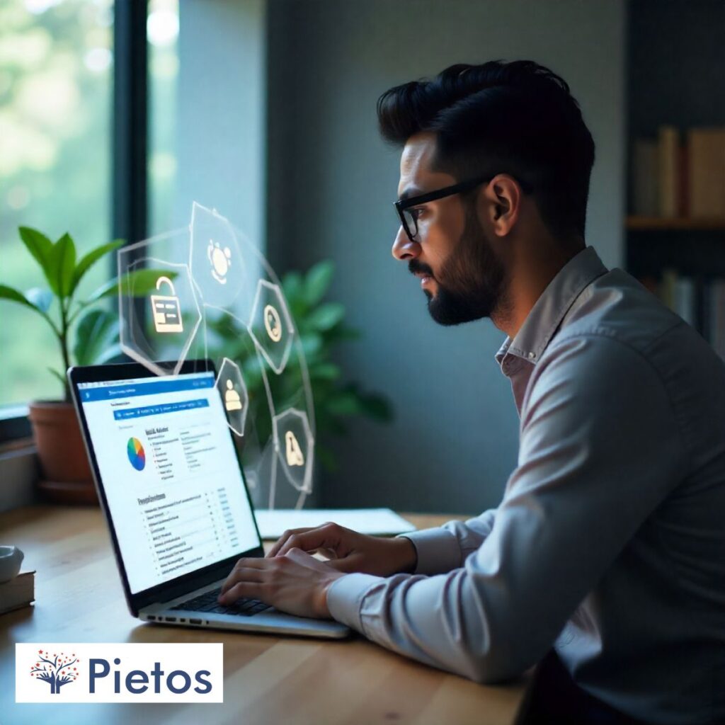 HR manager reviewing digital background verification checks for employees in India