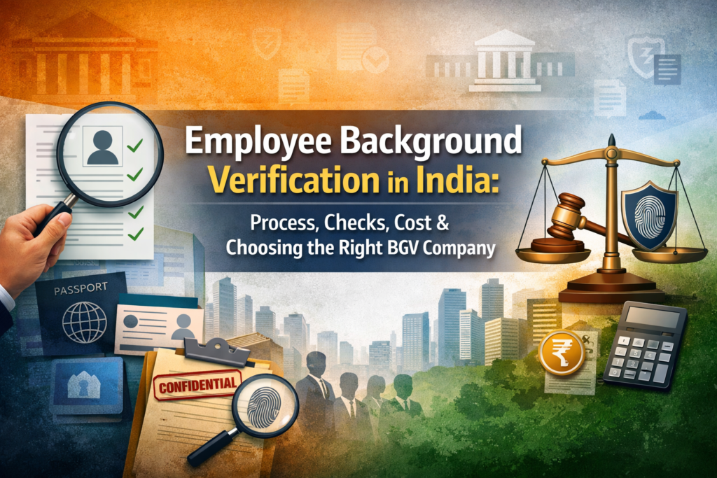 Employee background verification in India showing process, checks, cost and choosing the right BGV company