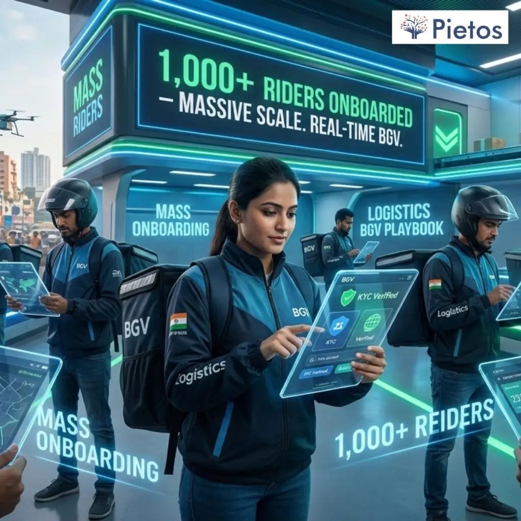 Mass onboarding for logistics riders in an Indian warehouse 2026